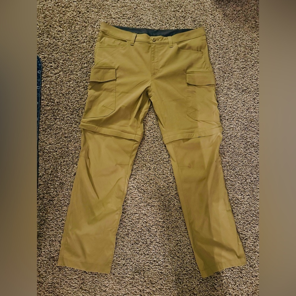 Eddie Bauer Men's Rainier Khaki Convertible Cargo Pants 38X32
